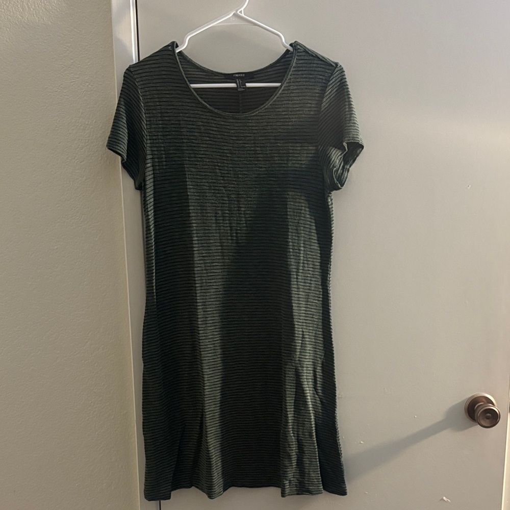 Forever 21 Green Striped Top